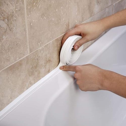 White Self-Adhesive Decorative Sealing Tape for Bath Kitchen