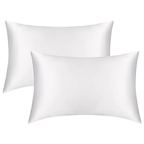 White Silk Pillowcase for Hair and Skin