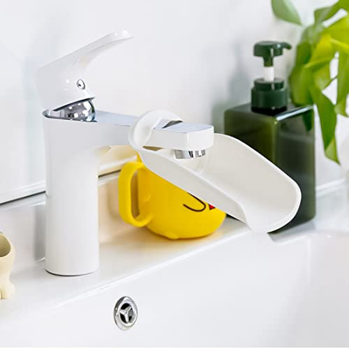 White Sink Extender for Toddlers - Safety U Shape Faucet Extender