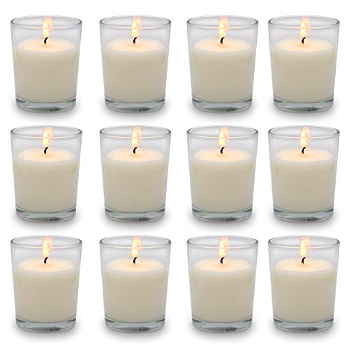 White Votive Candles for Home Décor Weddings Spa Holidays