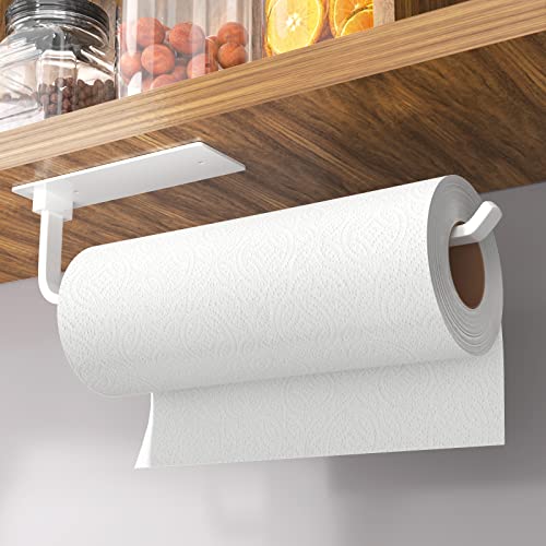White Wall Mounted Paper Towel Rack