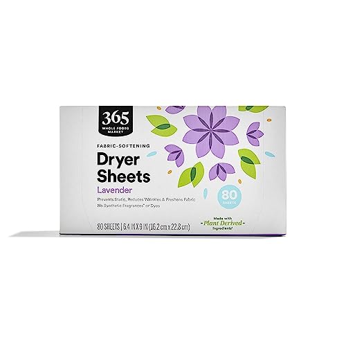 Molly's Suds Fabric Softener Dryer Sheets for Sensitive Skin | Plant-Based  Static Reducer, Plastic-Free Packaging | Lavender (120 Sheets)