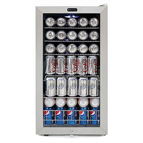 Whynter Beverage Refrigerator With Glass Door and Lock