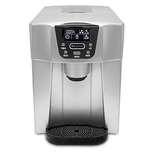 Whynter Silver Countertop Ice Maker and Water Dispenser