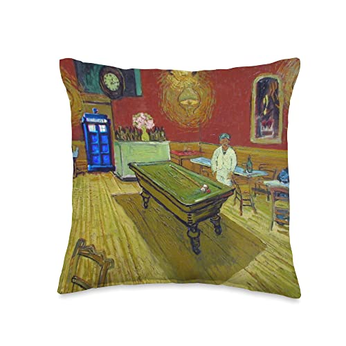 Wibbly Wobbly Timey Wimey Who Co. Night Cafe Doctor Pillow