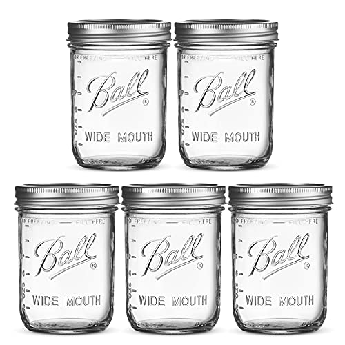 Wide Mouth Mason Jars 16 oz [5 Pack] - A Versatile Canning and Storage Solution