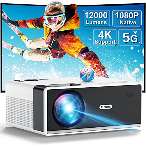 WiFi and Bluetooth 4K Projector for Home Theater and Gaming