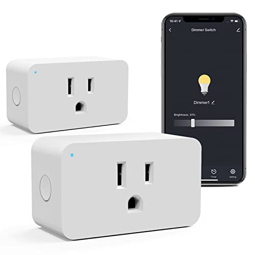 WiFi Dimmable Smart Plug 2 Pack