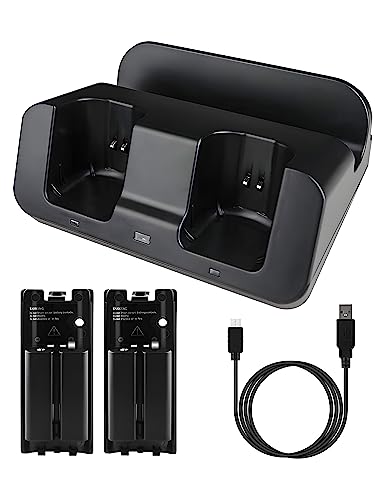 Wii Charger Dock with Replaceable Batteries