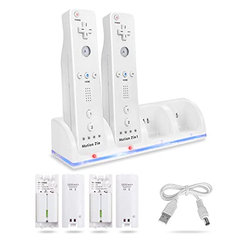 Wii Remote Charging Station with 4 Rechargeable Batteries