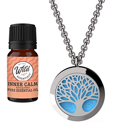 Wild Essentials Tree of Life Essential Oil Diffuser Necklace Gift Set