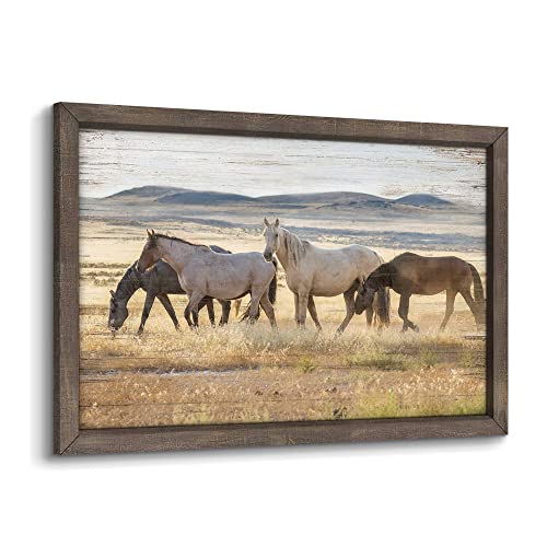 Wild Horses Wall Art Framed