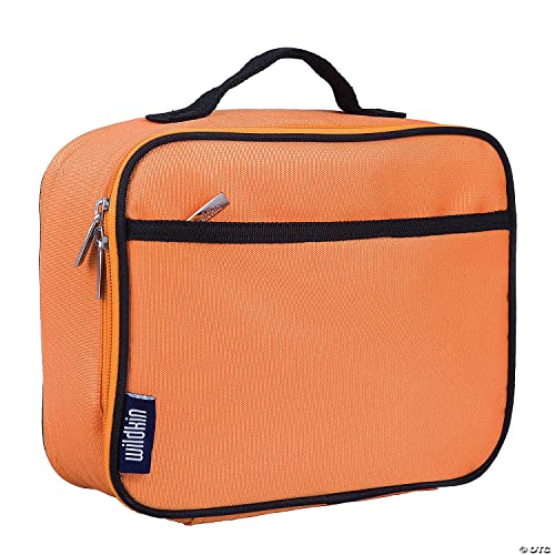 Wildkin Insulated Kids Lunch Bag: Perfect for School & Travel (Bengal Orange)