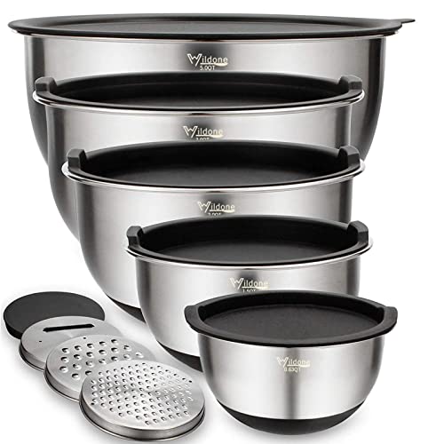 Wildone Stainless Steel Mixing Bowls Set