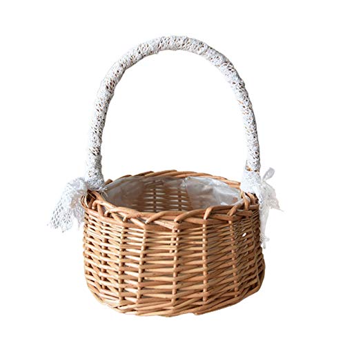 Willow Handwoven Basket with Plastic Insert
