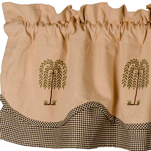 Willow Tree Gingham Check Valance (72" x 15.5")