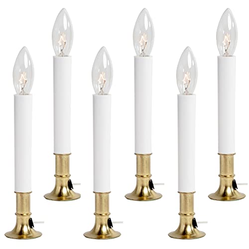 Window Candle Lamp with Dusk to Dawn Sensor | 6 Pack