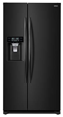 Winia Side Mounted Refrigerator, 20 Cu.Ft, Black