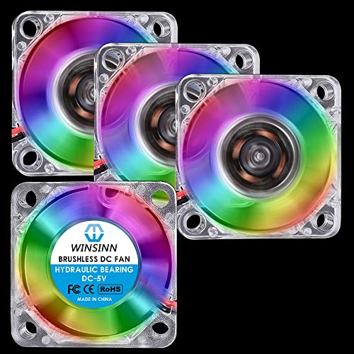 WINSINN 30mm RGB Fan - Micro Cooling for 3D Printers