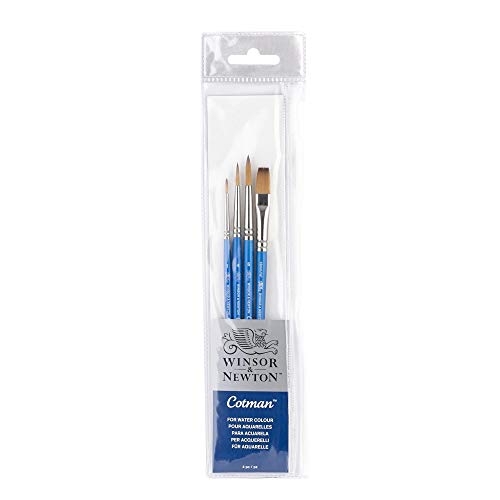 Winsor & Newton Cotman 4-Piece Short Handle Brush Set