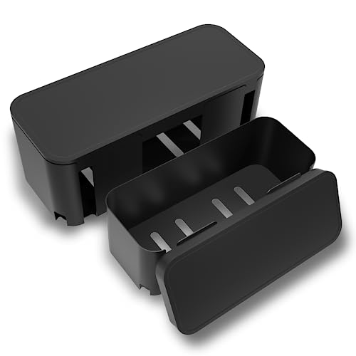 Wire Storage Box for Extension Cord, Power Strips, and Surge Protector Wire Management