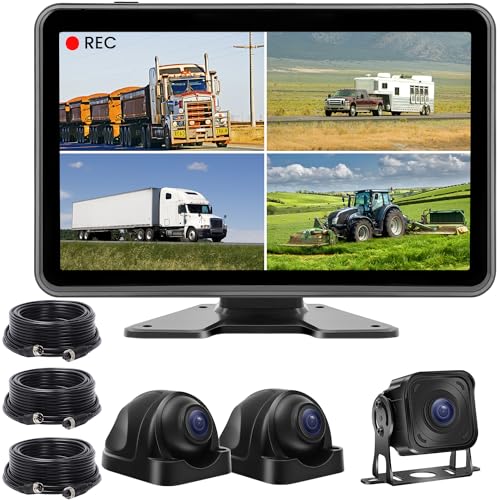 Wired Backup Camera System with 10.1’’ IPS Monitor