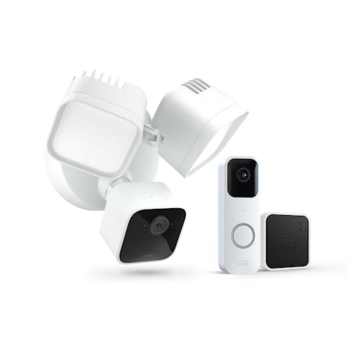 Wired Floodlight Camera + Blink Video Doorbell