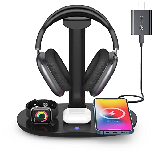 Wireless Charger with Headphone Stand