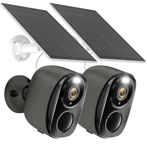 Wireless Outdoor 2K Solar Powered Security Camera