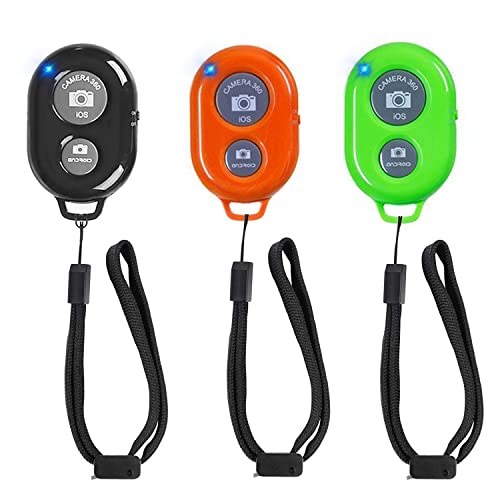 EszkozTA Bluetooth Remote Shutter for iPhone/Android - 3 Pack