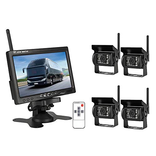 Wireless Vehicle Backup Cameras Plus 7" Monitor System