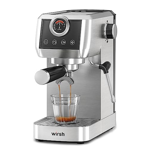  Gourmia 15-Bar Espresso Maker with Powerful Frothing Wand with  1.2L Removable Water Reservoir: Home & Kitchen