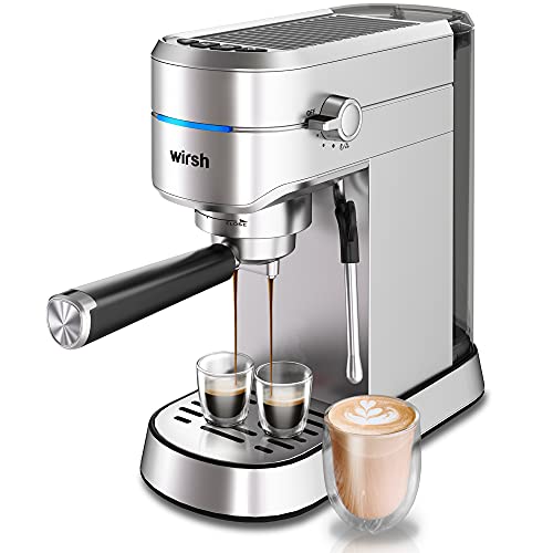 Wirsh Espresso Machine - 15 Bar Espresso Maker with Commercial Steamer