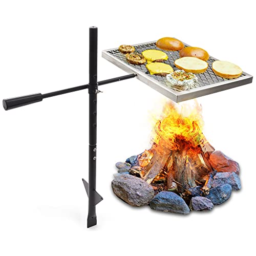 WISE MOOSE Campfire Grate: Adjustable Cooking Rack