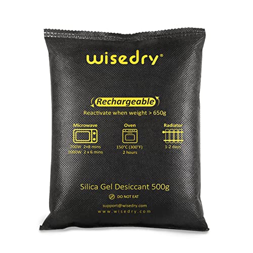 Wisedry Rechargeable Silica Gel Car Dehumidifier 2-Pack