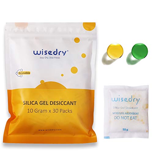Wisedry Silica Gel Desiccant Packets - Reusable, Food Grade