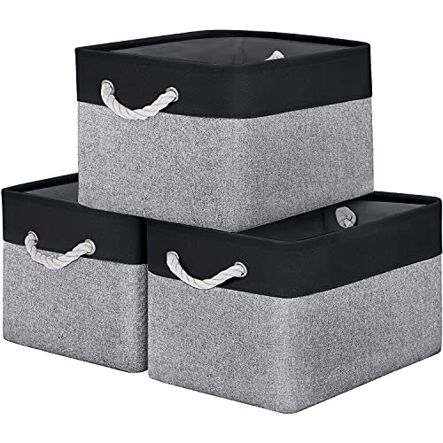 WISELIFE Collapsible Canvas Storage Bins