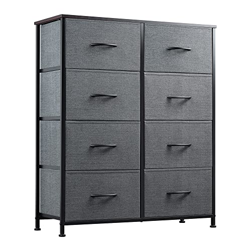 WLIVE Fabric Dresser with 8 Drawers: Sturdy, Versatile Storage Solution