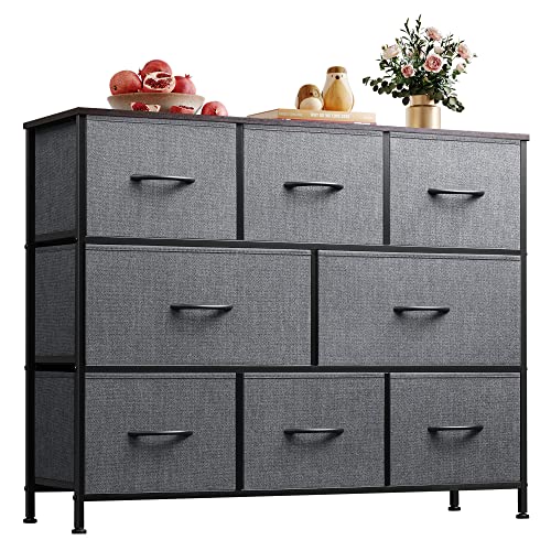 WLIVE Fabric Dresser with 8 Large Deep Drawers
