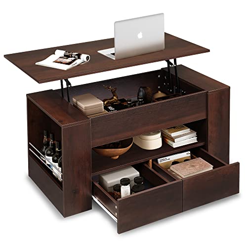 WLIVE Lift Top Coffee Table with Storage