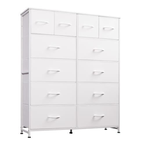WLIVE Tall Fabric Dresser with 12 Drawers
