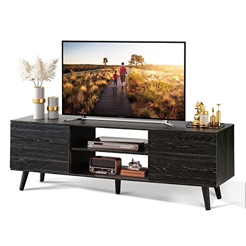 WLIVE TV Stand with Storage Cabinets - Modern Entertainment Center