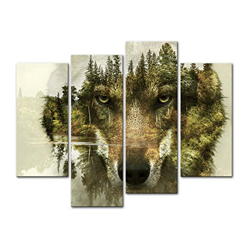 Wolf Canvas Painting Wall Art for Home Decoration