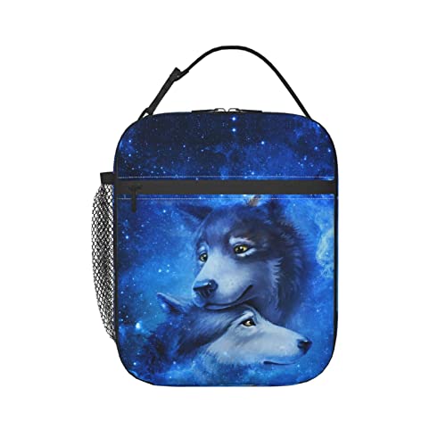 Wolf Lunch Box Reusable Insulated Totes Lunch Bag
