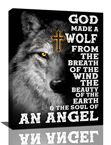 Wolf Wall Art Motivational Quotes