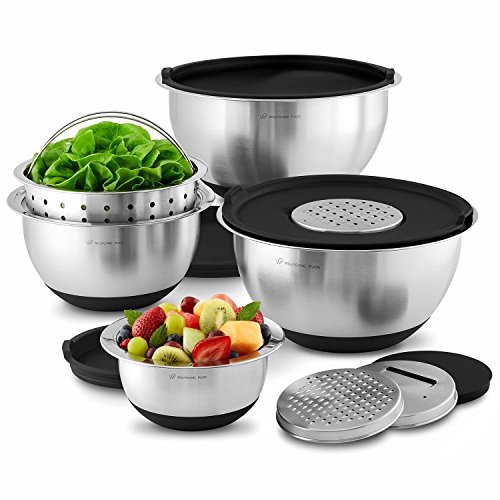 Wolfgang Puck 12-Piece Mixing Bowl Set with Silicone Grip Bottom