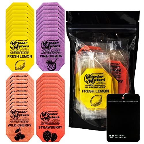 Wonder Wafers 40-Pack Fruit Scented Car Air Fresheners with Ballard Products