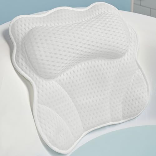 WONDERfoam Comfort Bath Pillow - Support for Head, Neck, Back