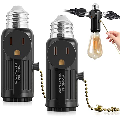 Wongking Light Socket to Plug Adapter