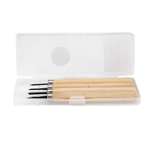 4 Piece Wood Carving Tool Set with Manual Sharpener" - ViaGasaFamido